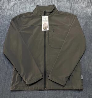 NWT Free Country Softshell Jacket Men's Small Brown Full-Zip Long Sleeve Outdoor